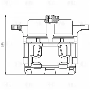 TRIALLI CF800727 Тормозной суппорт Toyota RAV4 13- перед.лев.