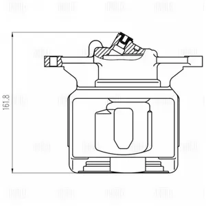 TRIALLI CF800730 Тормозной суппорт Toyota Carina 92- перед.лев.