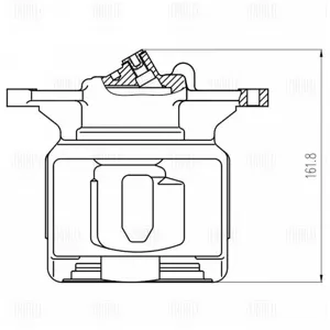TRIALLI CF800731 Тормозной суппорт Toyota Carina 92- перед.прав.