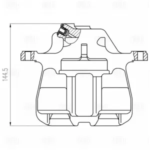 TRIALLI CF800736 Суппорт тормозной VW GOLF 91- перед.лев.