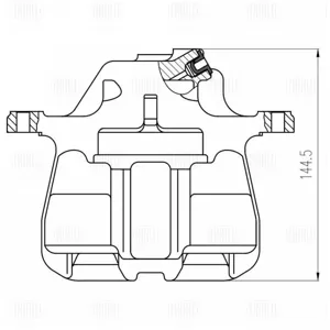 TRIALLI CF800737 Тормозной суппорт VW Golf 91- перед.прав.