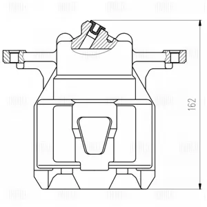 TRIALLI CF800754 Cуппорт тормозной Toyota GAIA 98- перед.лев.