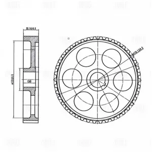 TRIALLI CG103 Шкив ГРМ Лада 2108 распредвала (CG 103)