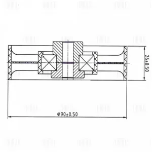 TRIALLI CM5913 Ролик ремня приводного Volvo 850 91- опорный