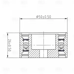 TRIALLI CM5914 Ролик ремня приводного Renault Megane 95- опорный