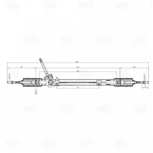 TRIALLI CR0902 Рейка рулевая Renault Megane II Scenic II 02- мех.