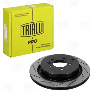 TRIALLI DF016S Диск тормозной d=350мм PRO (перфорированный слотированный окрашенный) зад