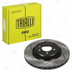 TRIALLI DF017S Диск тормозной d=360мм PRO (перфорированный слотированный окрашенный) перед