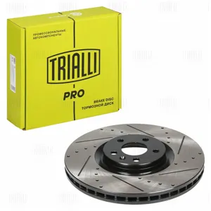 TRIALLI DF1317S Диск торм.перед. с насечками и перфорац. d=345 Geely Monjaro (KX11) 2,0T 22-