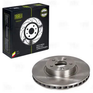 TRIALLI DF150112 Диск тормозной Mercedes C (W204) (07-) E (W212) (09-) передний d=322 перфорированный ( с AMG-пакетом)