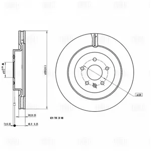 TRIALLI DF190138 Диск тормозной Li AutoLixiang L7L8L9 22- ПЕРЕДНИЙ D=359