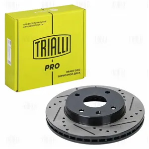 TRIALLI DF272S Диск торм. Chevrolet Lacetti (04-) перед. d=256 (перфслотокраш) (DF 272s) PRO