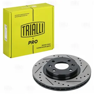 TRIALLI DF274S Диск торм. Renault Logan (07-) перед. d=259 (перфслотокраш) (DF 274s) PRO