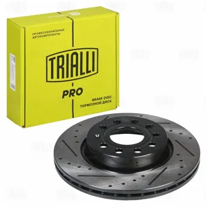 TRIALLI DF277S Диск торм. Skoda Octavia A5 (04-)VW Golf V (03-) перед.d=280 (перфслотокраш) (DF 277s) PR