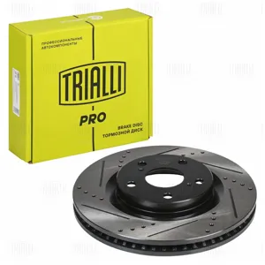 TRIALLI DF2901S Диск торм. Toyota Camry (06-)RAV 4 (06-) перед. d=296 (перфслотокраш) (DF 2901s) PRO