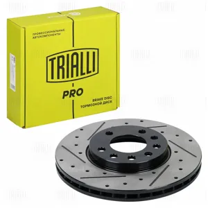TRIALLI DF2973S Диск торм.перед. Opel Astra H (04-) (перф., слотир.) 5 отв. d=280 PRO