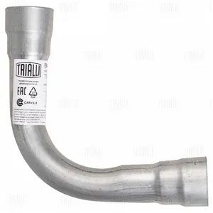 TRIALLI EMC0390 Труба с гибом развальцованная ступенчатая d=43, угол 90 (нерж. алюм. сталь) (emc 0390)