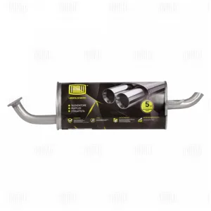 TRIALLI EMM0809 Глушитель Hyundai Solaris (10-)  Kia Rio  (11-) хетчбек основной (алюминизированная сталь)