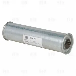 TRIALLI EMM3213 Глушитель универсальный (круглый) D=88 с перфорированным диффузором L=330, d=42 (алюминизированная сталь)