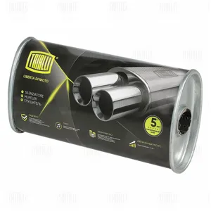 TRIALLI EMM3501 Глушитель универсальный (овальный) 97х171, L=330, d=42 (алюминизированная сталь)
