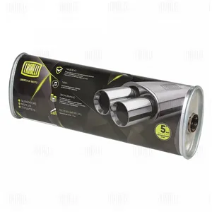 TRIALLI EMM3505 Глушитель универсальный (овальный) 97х171, L=500, d=42 (алюминизированная сталь)