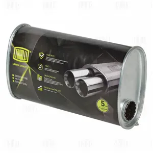 TRIALLI EMM3610 Глушитель универсальный (овальный) 131х221, L=380, d=50, смещение 62 мм (алюминизированная сталь)
