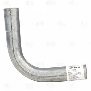 TRIALLI EMP43A90 Труба глушителя d=43. угол 90 (алюм. сталь)