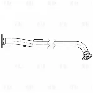 TRIALLI ERP0720 Труба приёмная Nissan Almera N16 (00-) 1.5i1.8i (алюминизированная сталь)