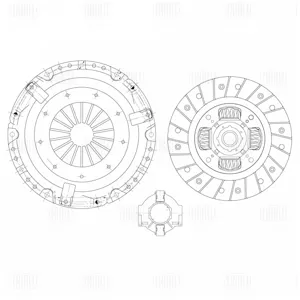 TRIALLI FR0928 Комплект сцепления Renault Scenic 99- с мех. муфт.