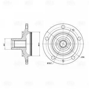 TRIALLI MR0131 Ступица колеса Lada 4X4BRONTOURBAN перед.