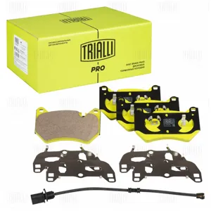 TRIALLI PF1006CR Колодки торм. керамические передние Audi Q5 (16-) с поршневым зажимом в комплекте с датчиком (серия PRO)