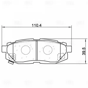TRIALLI PF4098 Колодки тормозные SUBARU TRIBECA (05-)/BRZ (12-) диск. зад.