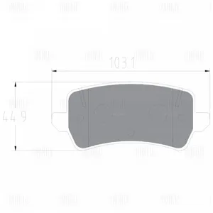 TRIALLI PF4132CR КОЛОДКИ Geely Emgrand 21- ДИСКОВЫЕ ЗАДНИЕ КЕРАМИЧЕСКИЕ