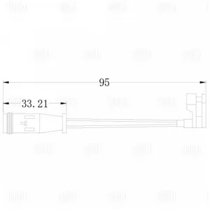 TRIALLI PFS0095 Датчик износа тормозных колодок Mercedes ML (W164) (05-) зад. L=95 (PFS 0095)