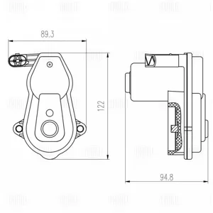 TRIALLI RCM800003 Электродвигатель стояночного тормоза Nissan Qashqai II (13-) зад прав