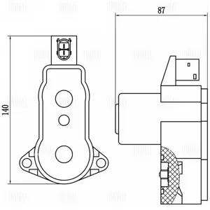 TRIALLI RCM800018 Электродвигатель Geely Tugella 19- стояночного тормоза