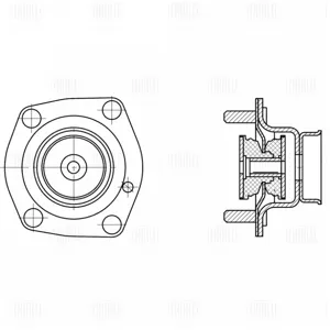 TRIALLI SA2250 Опора амортизатора Jeep Cherokee (05-) (перед.) (без подшип.) (SA 2250)