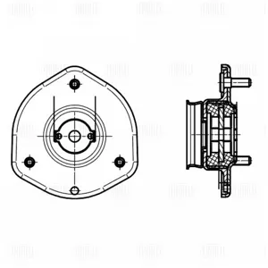 TRIALLI SA2544 Опора амортизатора Mazda 6 (02-) (перед.) (без подшип.) (SA 2544)