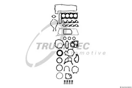 TRUCKTEC 0210183 Комплект прокладок, головка цилиндра