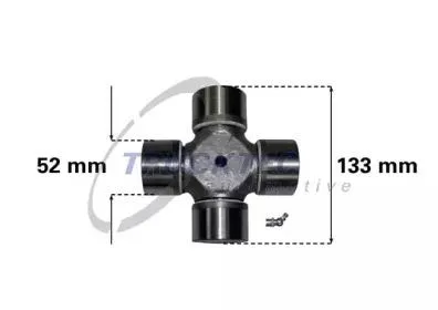 TRUCKTEC 0334012 Шарнир, продольный вал