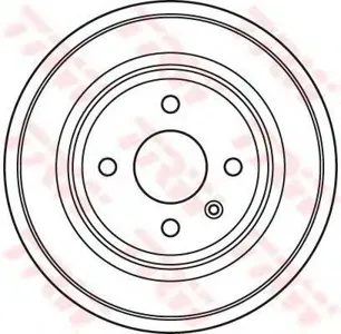 TRW DB4391 Барабан тормозной Opel Astra 1.4-1.7D 98> T2500001>