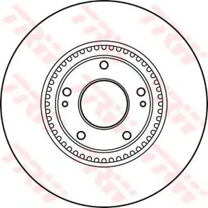 TRW DF4957S Диск торм.перед. Hyundai i30 1.62.01.6D2.0D 07>