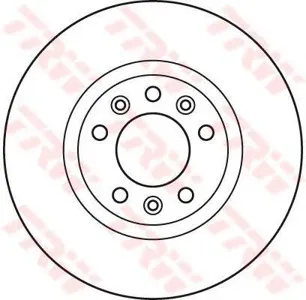 TRW DF6121 Диск торм.перед. Citroen XM 2.0 92-94 Peugeot 508, 508SW 1.6-2.2 10=>