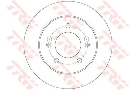 TRW DF6144 Диск торм.задний Hyundai i20 1.41.61.4CRDi1.6CRDi 10>