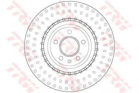 TRW DF6149S Диск торм.перед. Audi A4 1.8 TFSI 08=> 345x30