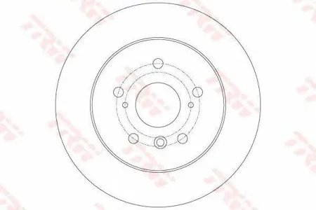 TRW DF6176 Диск торм.задний Toyota Camry 2.0-3.5 06>