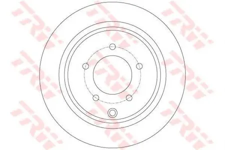 TRW DF6177 Диск торм Mits Outlander II ASX Peugeot 4007 4008 Citroen C-Crosser