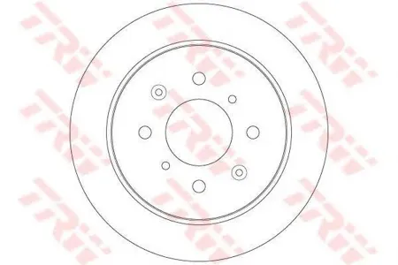 TRW DF6378 Диск торм.зад. Honda City седан 1.4i-V TEC 08=>