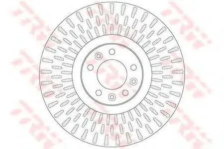 TRW DF6427S Диск тормознойTRW