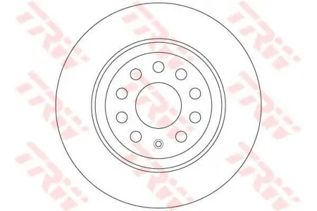TRW DF6504 Диск торм.задний VW Golf VII 1.2TSI-2.0TSI1.6TDI-2.0TDI 12>